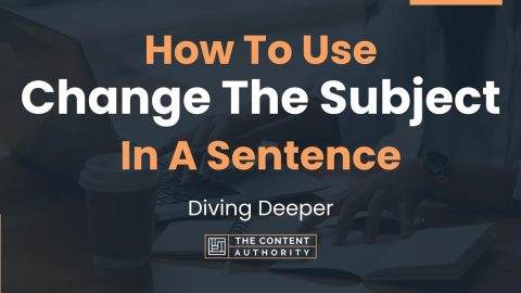 how to change the subject in an essay