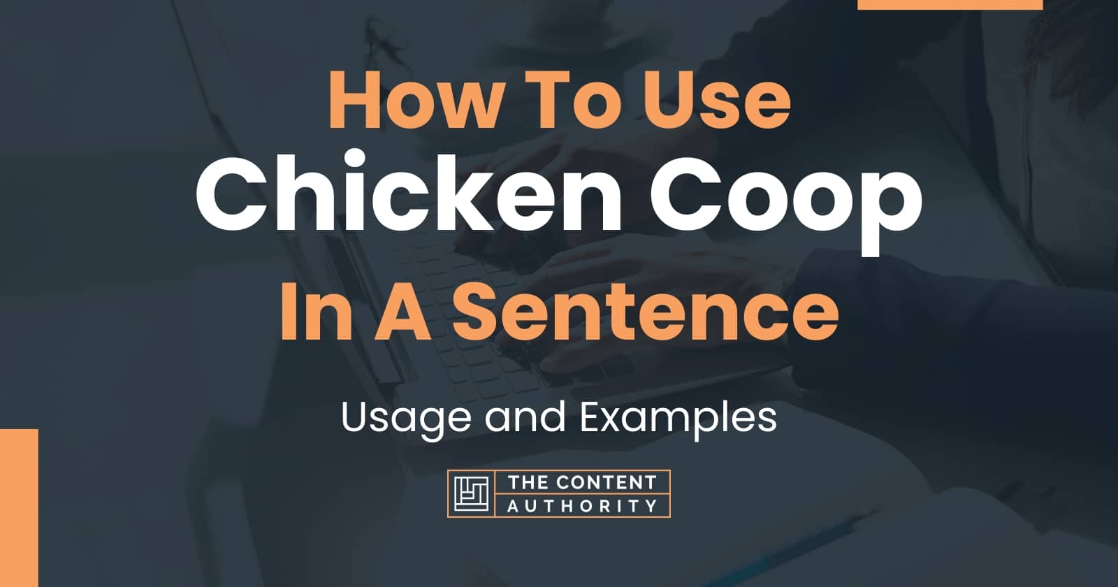 How To Use Chicken Coop In A Sentence Usage And Examples