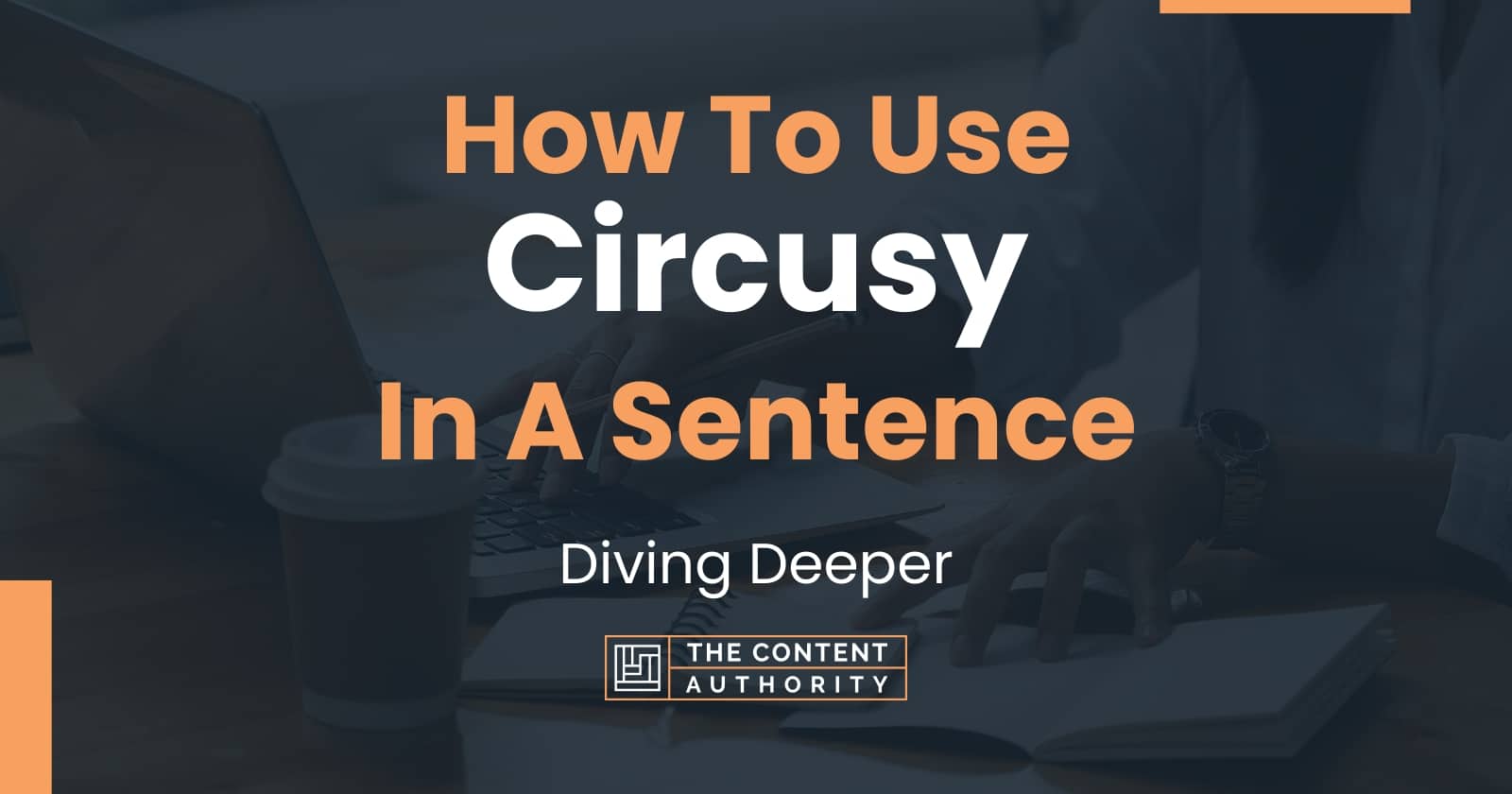 How To Use "Circusy" In A Sentence Diving Deeper