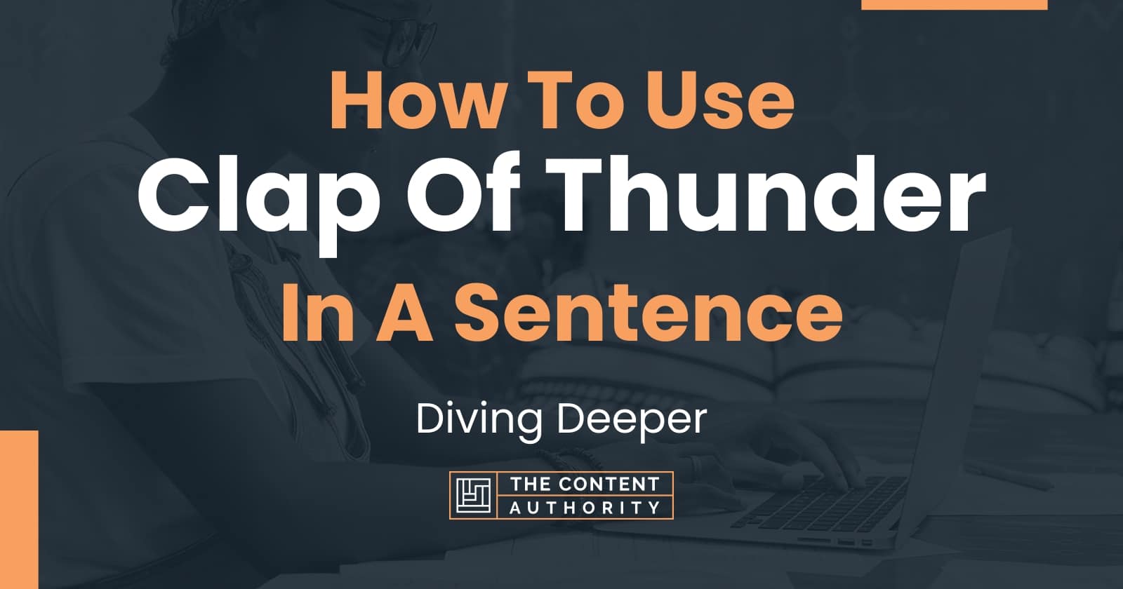 Example Of A Thunder In A Sentence