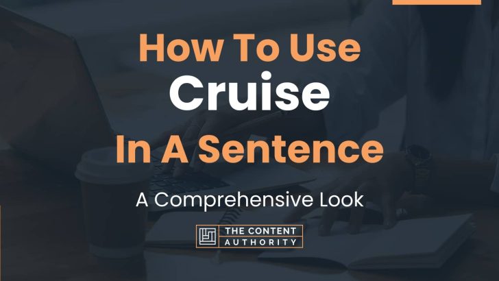 cruise definition sentence