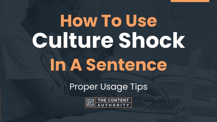 Use Culture Shock In A Sentence