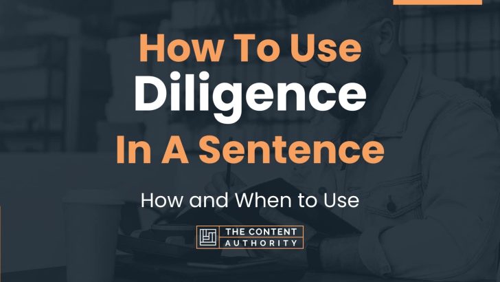 How To Use “Diligence” In A Sentence: How and When to Use