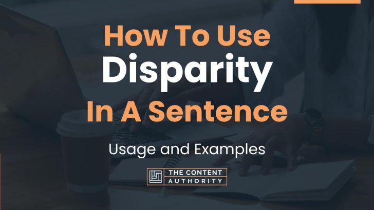 how-to-use-disparity-in-a-sentence-usage-and-examples