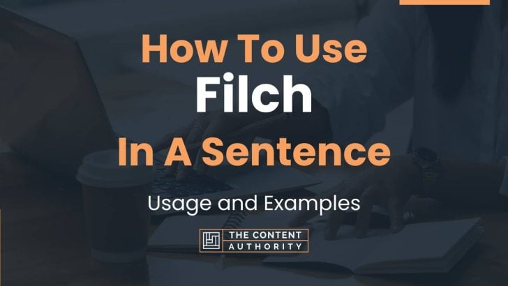 How To Use “Filch” In A Sentence: Usage and Examples