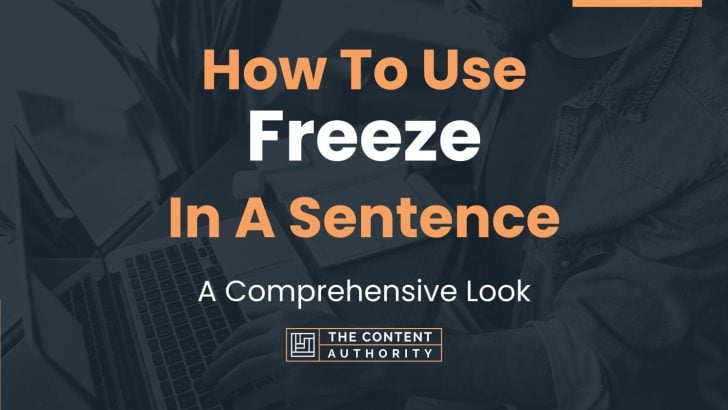 how-to-use-freeze-in-a-sentence-a-comprehensive-look