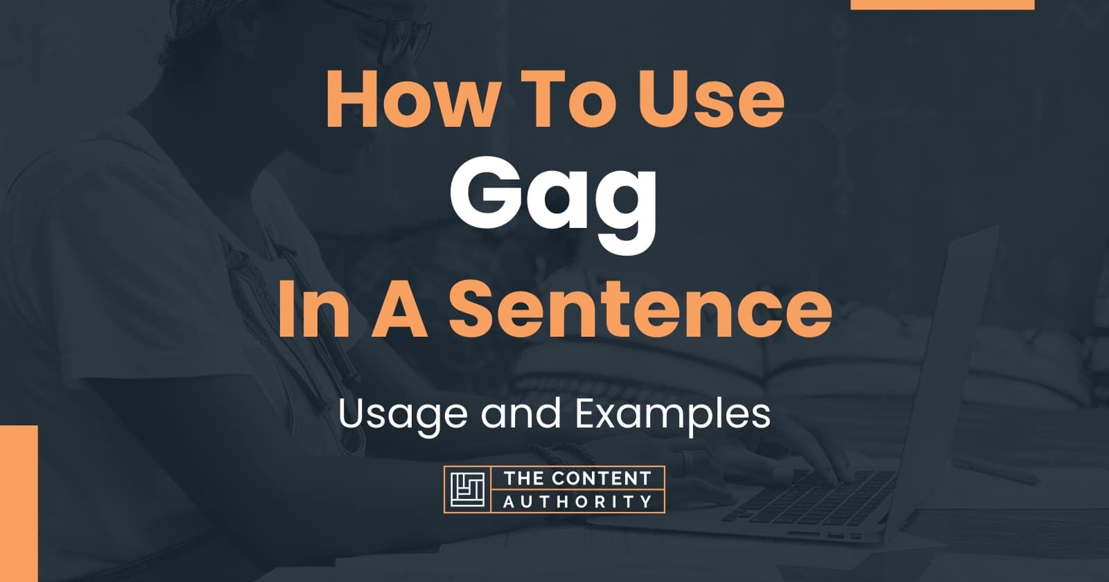 how to write gagged speech