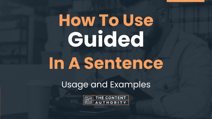 How To Use “Guided” In A Sentence: Usage and Examples