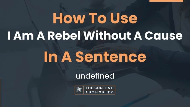 how-to-use-i-am-a-rebel-without-a-cause-in-a-sentence-undefined