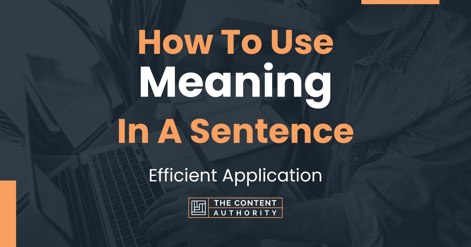 How To Use Meaning In A Sentence Efficient Application