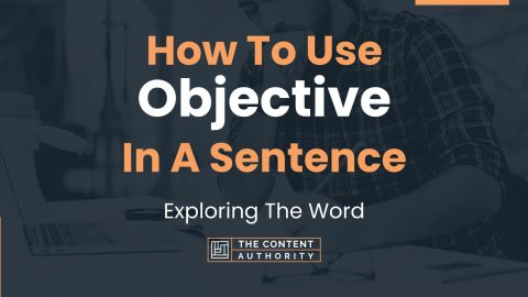 How To Use Objective In A Sentence Exploring The Word