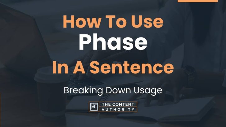 How To Use “Phase” In A Sentence: Breaking Down Usage