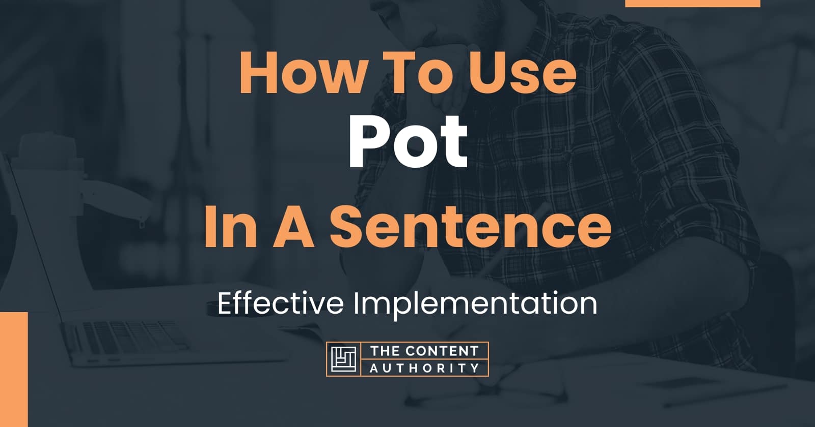 How To Use "Pot" In A Sentence Effective Implementation