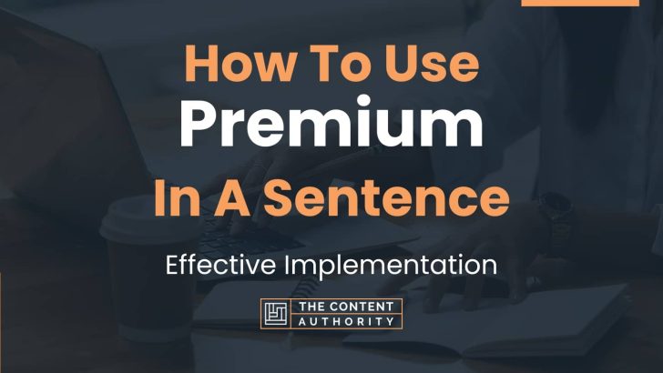 how-to-use-premium-in-a-sentence-effective-implementation