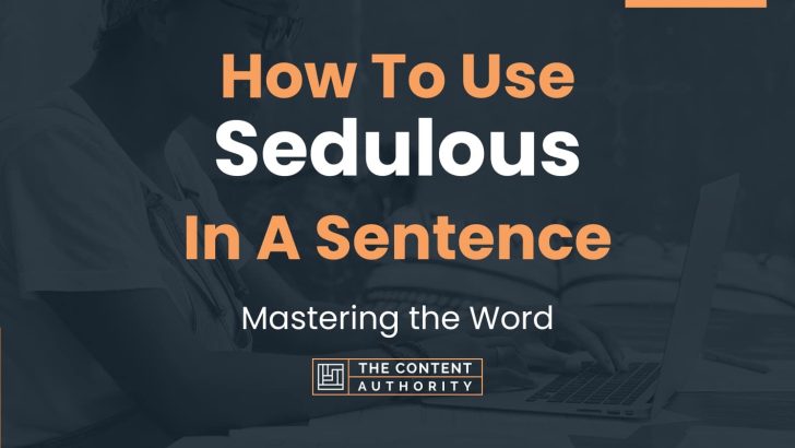 How To Use “Sedulous” In A Sentence: Mastering the Word