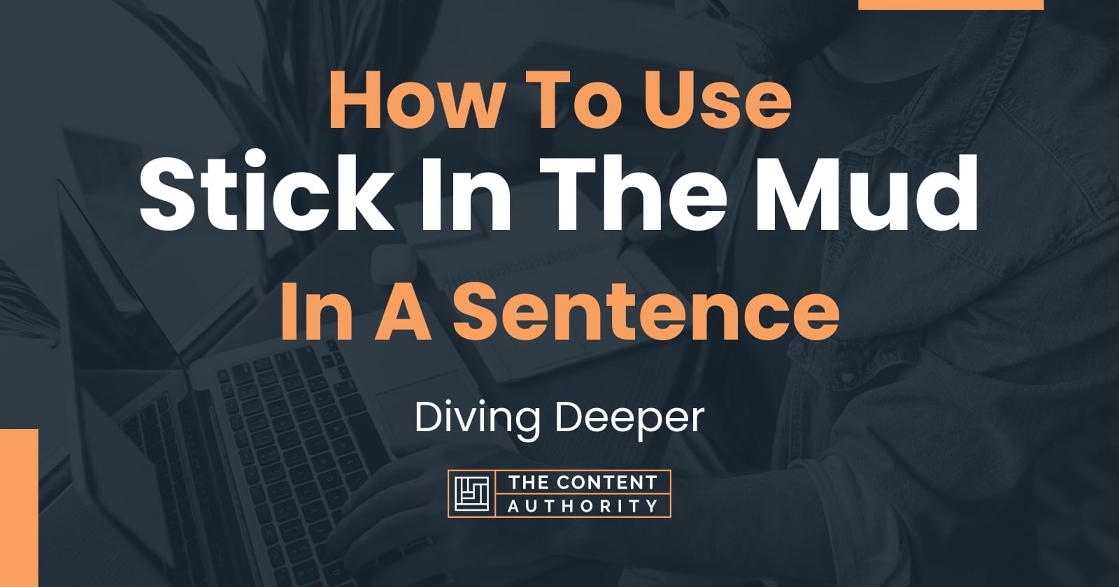 How To Use Stick In The Mud In A Sentence Diving Deeper