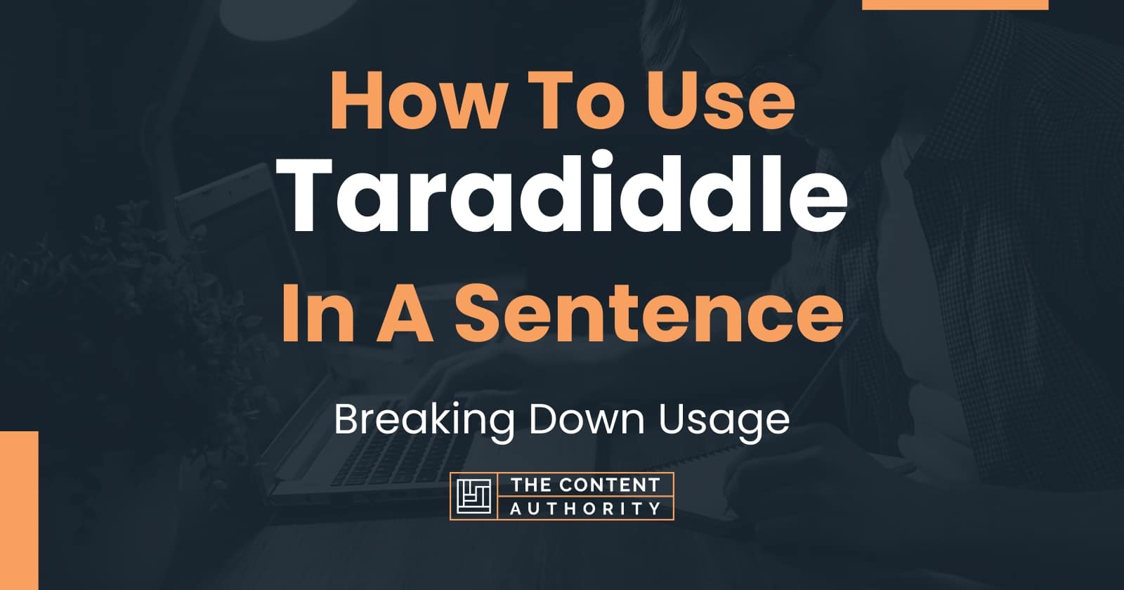 How To Use Taradiddle In A Sentence Breaking Down Usage