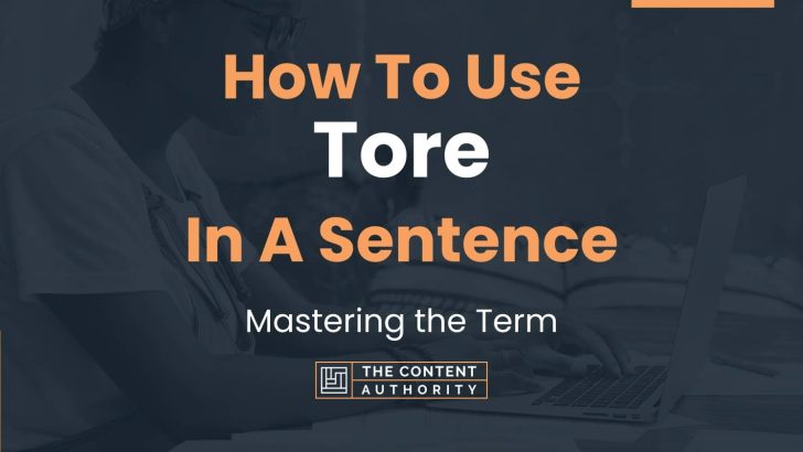 how-to-use-tore-in-a-sentence-mastering-the-term