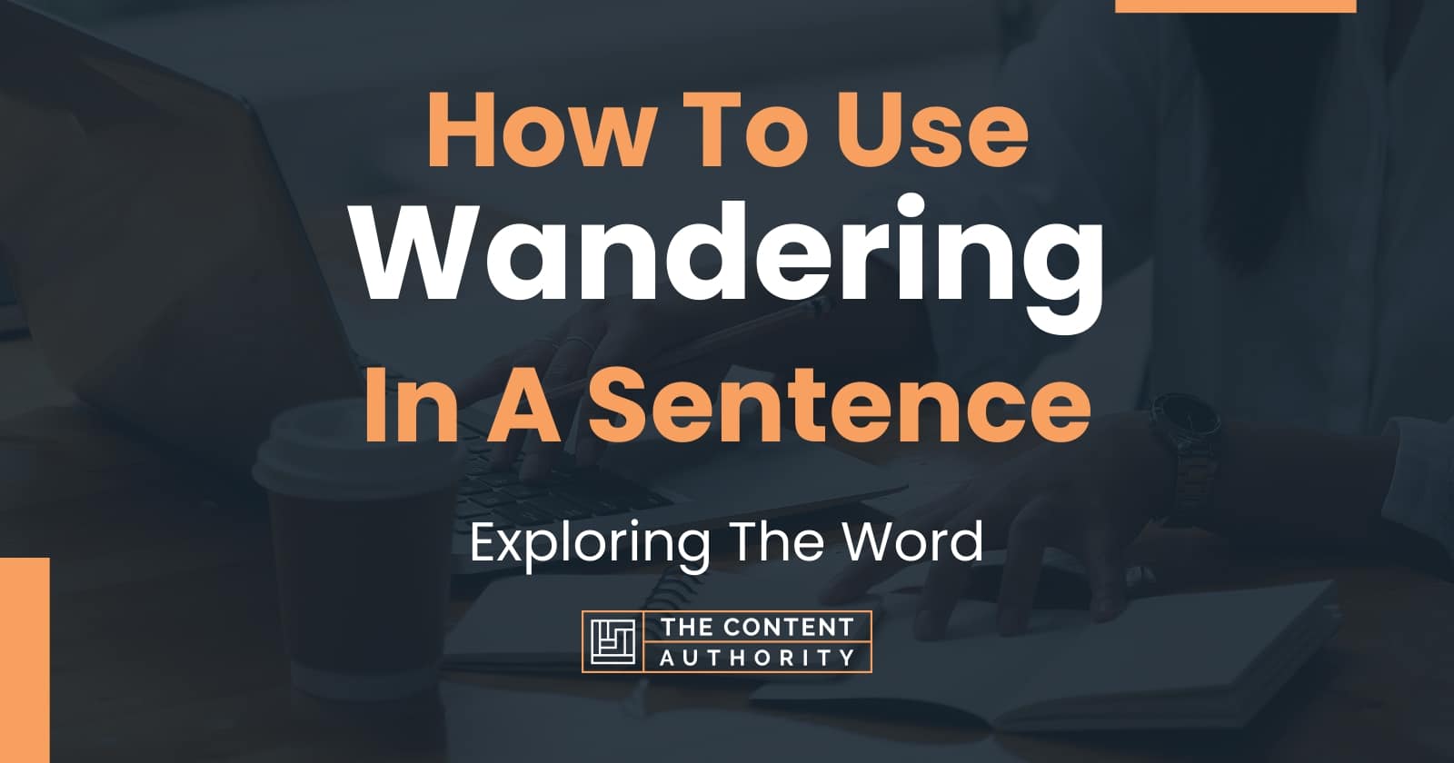 meaning of wandering with sentence