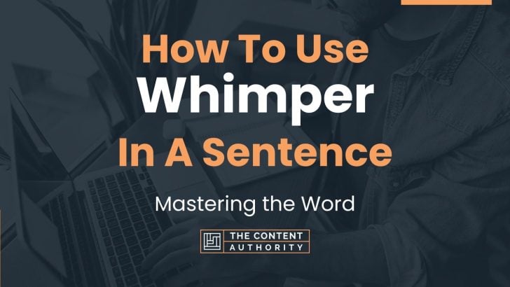 how-to-use-whimper-in-a-sentence-mastering-the-word