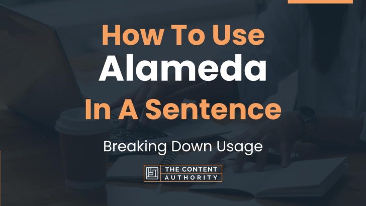 How To Use “Alameda” In A Sentence: Breaking Down Usage