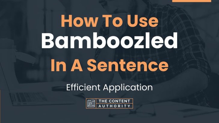 How To Use “Bamboozled” In A Sentence: Efficient Application