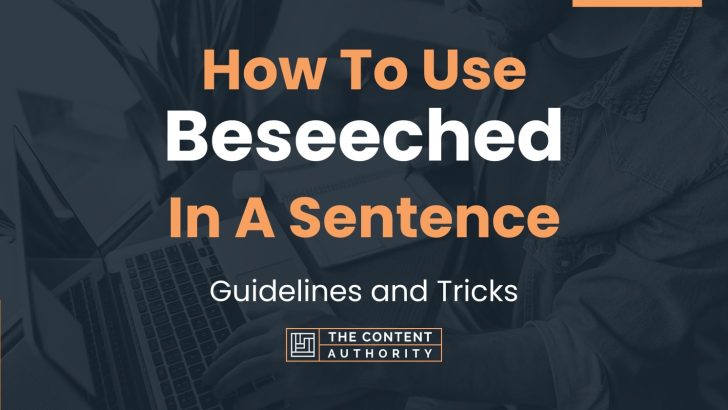 How To Use “Beseeched” In A Sentence: Guidelines and Tricks