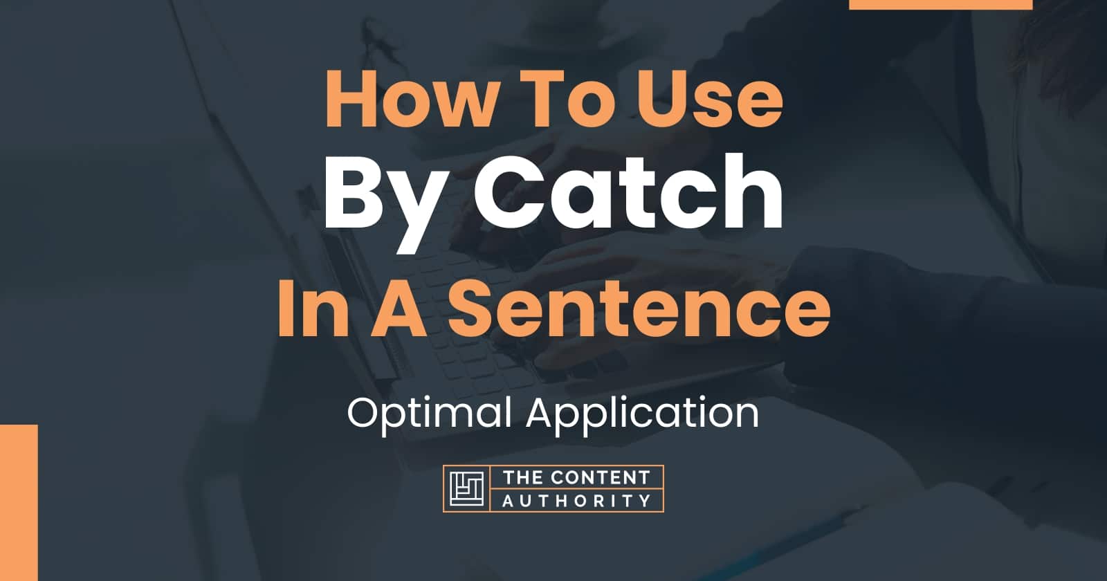 How To Use "By Catch" In A Sentence Optimal Application