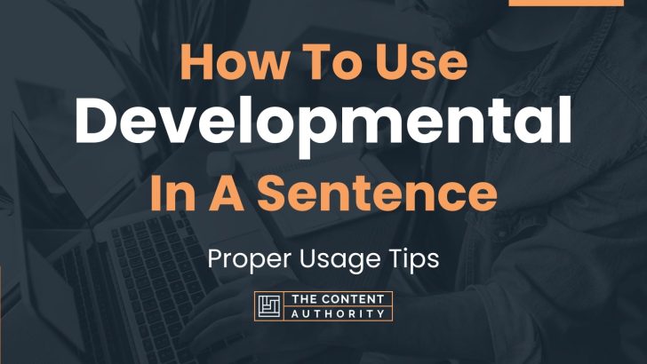 how-to-use-developmental-in-a-sentence-proper-usage-tips