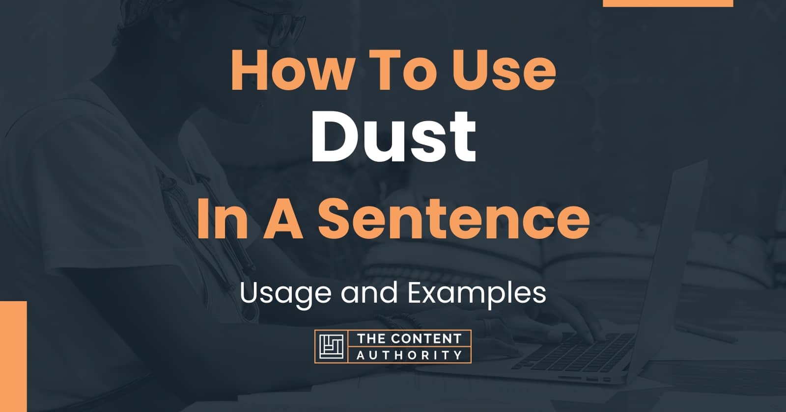 Dust In A Sentence As A Verb