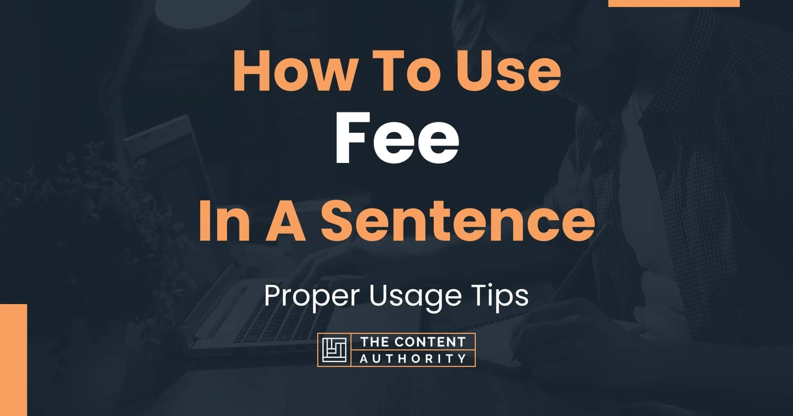 How To Use Fee In A Sentence Proper Usage Tips