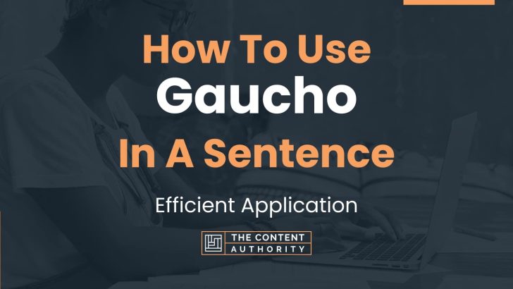 how-to-use-gaucho-in-a-sentence-efficient-application