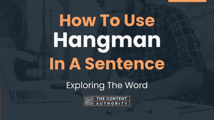 Best Hangman Sentences Funny