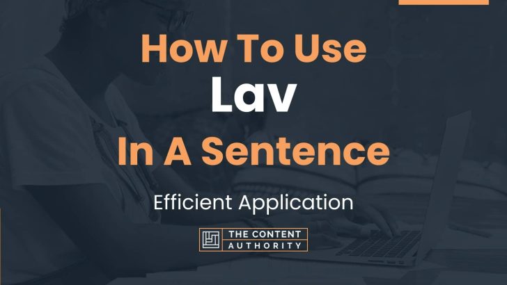 How To Use “Lav” In A Sentence: Efficient Application
