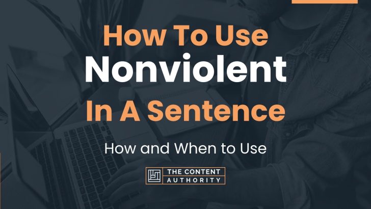 how-to-use-nonviolent-in-a-sentence-how-and-when-to-use