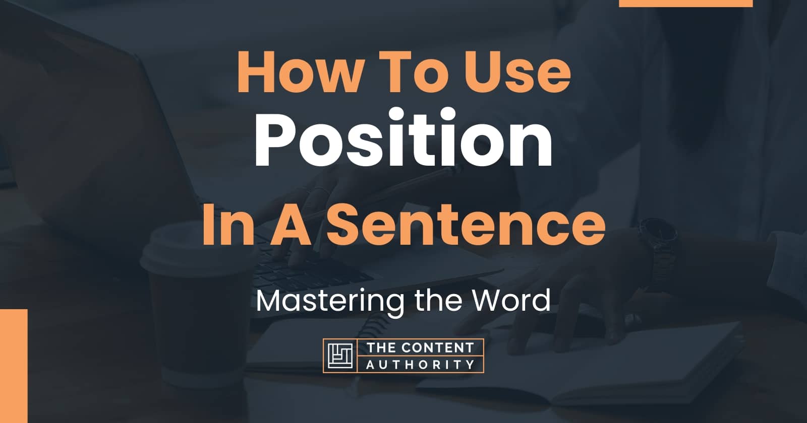 Position In A Sentence Noun