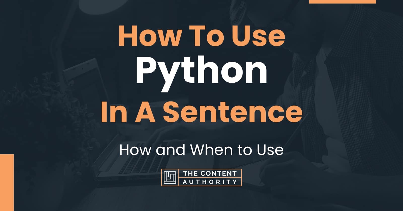 How To Use "Python" In A Sentence How and When to Use