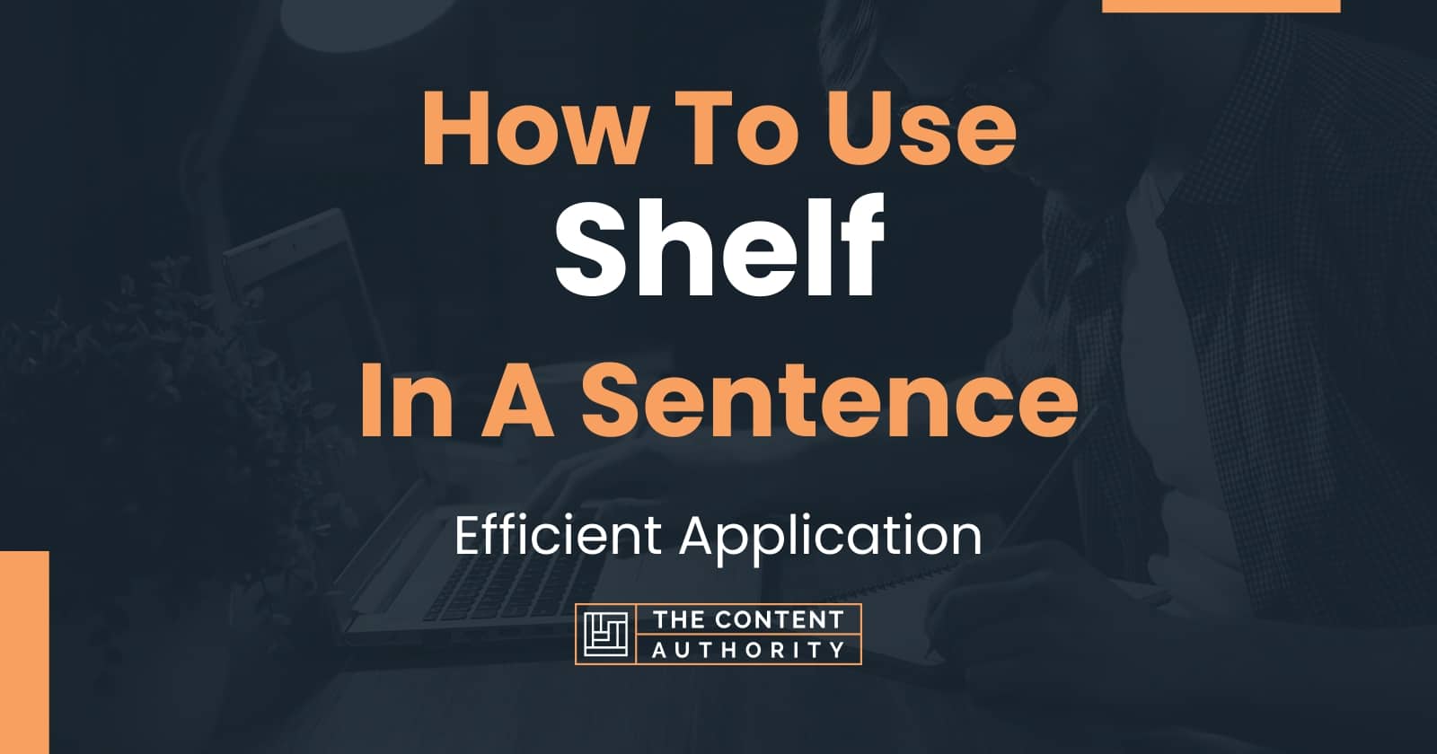 How To Use "Shelf" In A Sentence Efficient Application