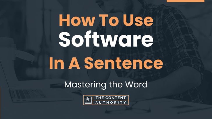 presentation software sentence examples