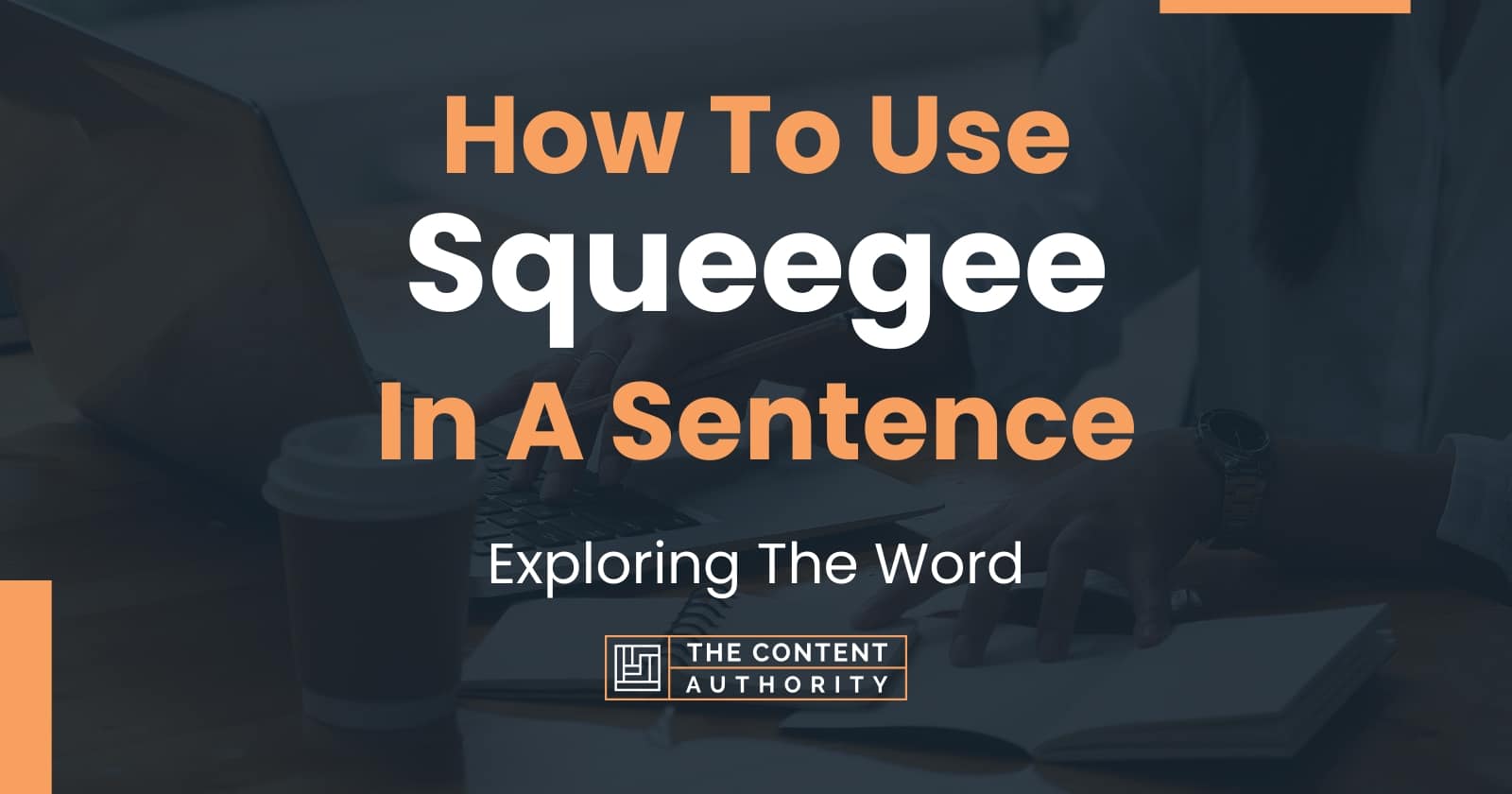 How To Use "Squeegee" In A Sentence Exploring The Word