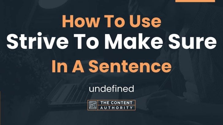 how-to-use-strive-to-make-sure-in-a-sentence-undefined