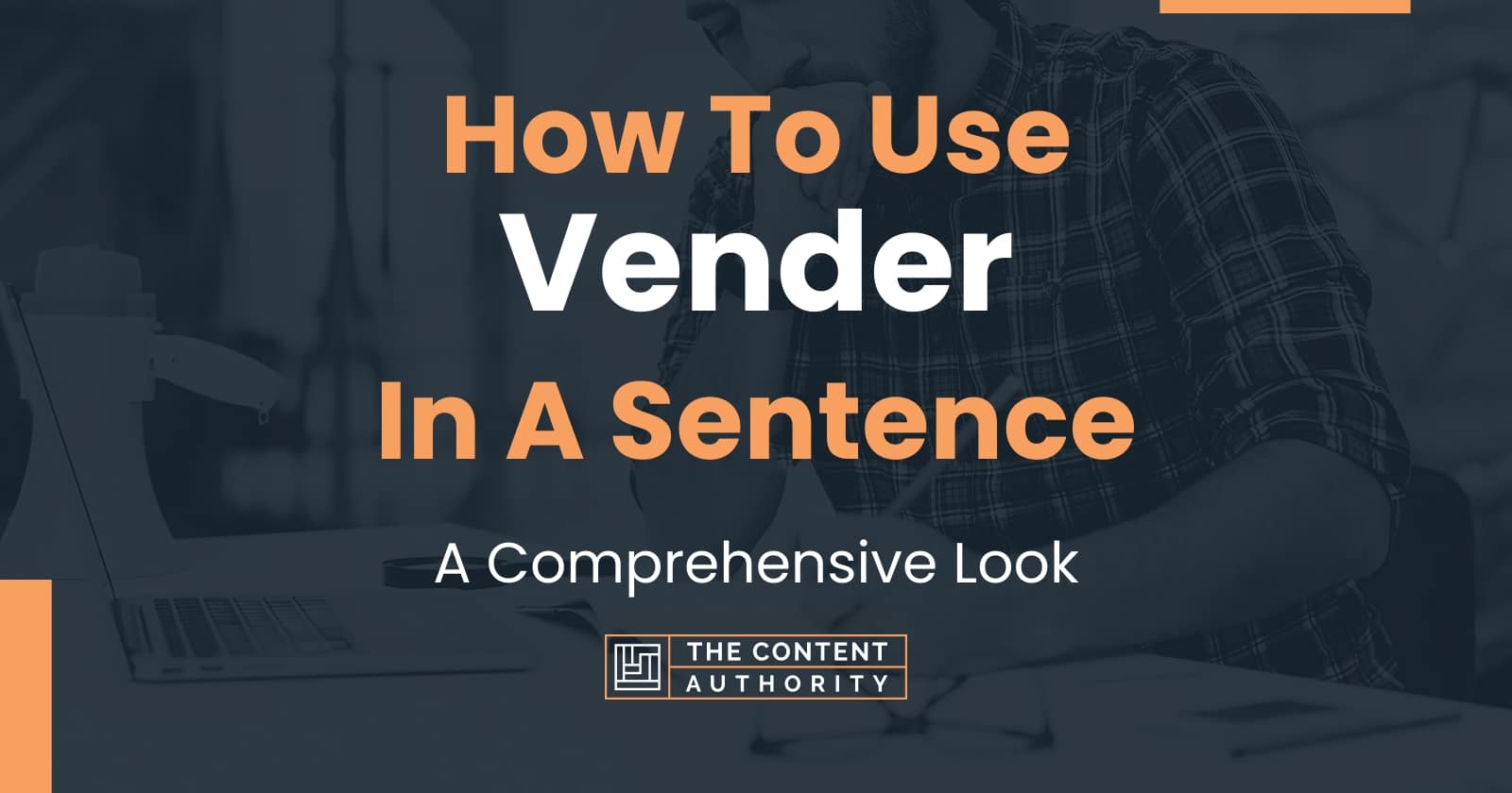 What Is Vender In English