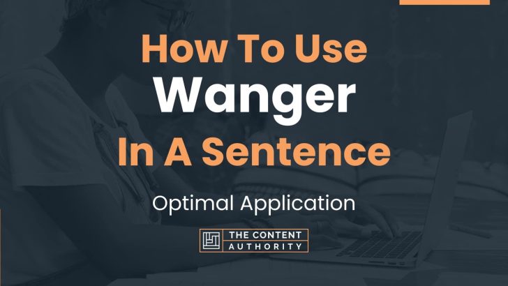 how-to-use-wanger-in-a-sentence-optimal-application