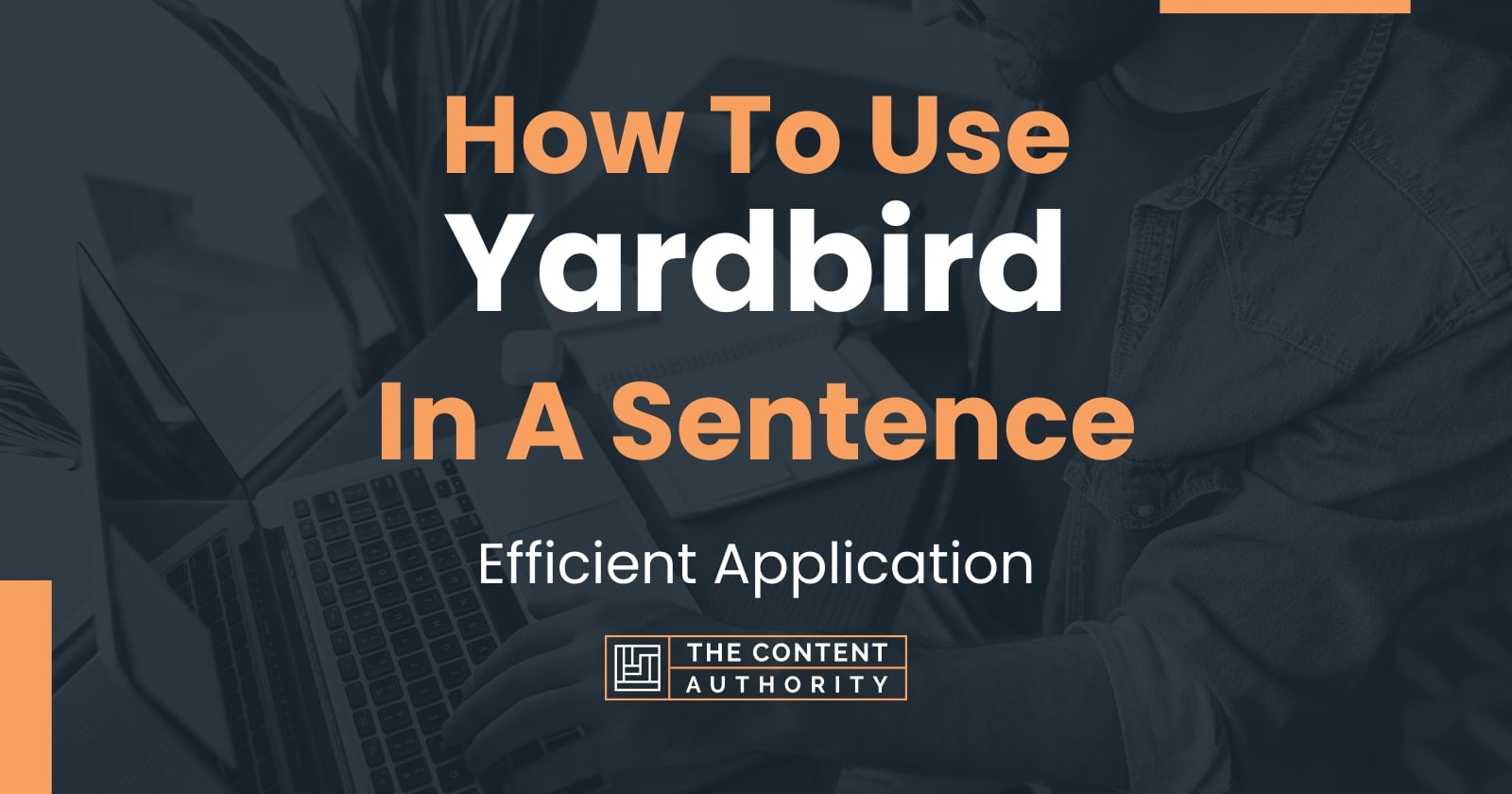 How To Use "Yardbird" In A Sentence Efficient Application