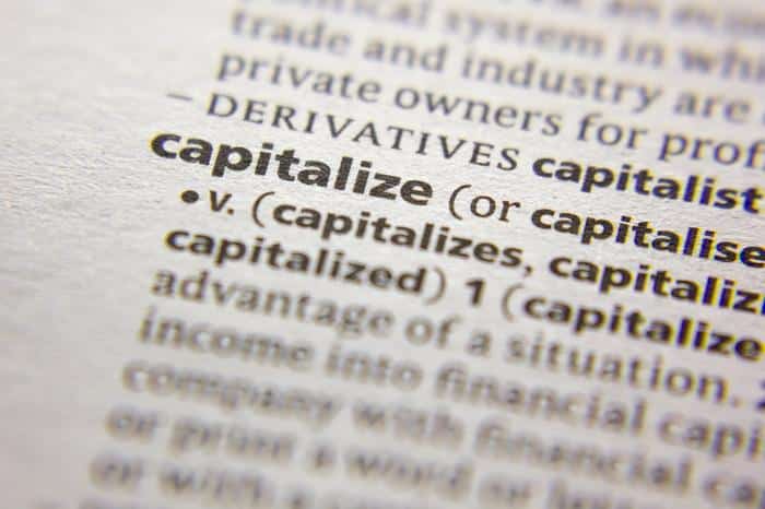 capitalize definition