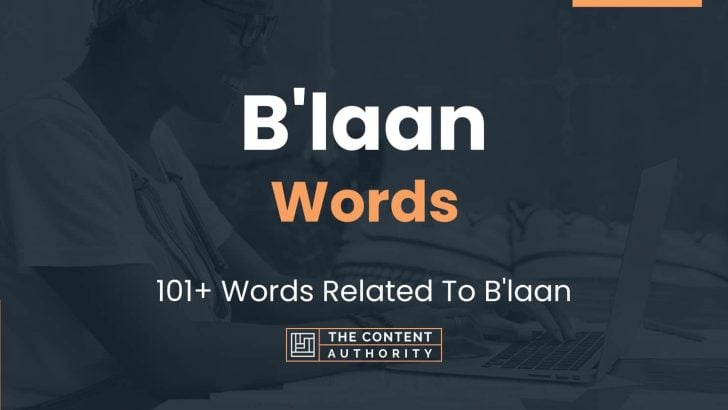 B'laan Words - 101+ Words Related To B'laan