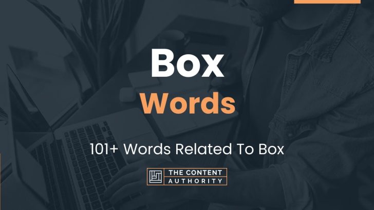 Box Words 101+ Words Related To Box