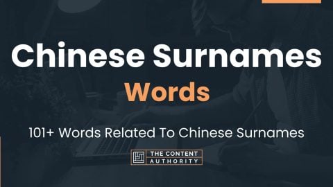 Chinese Surnames Words - 101+ Words Related To Chinese Surnames