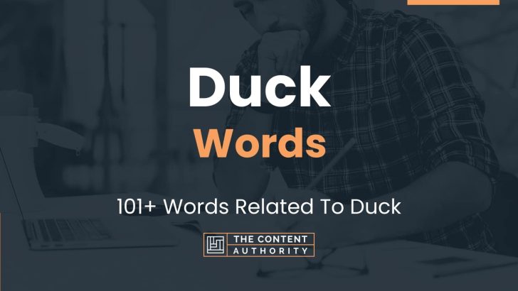 Duck Words - 101+ Words Related To Duck