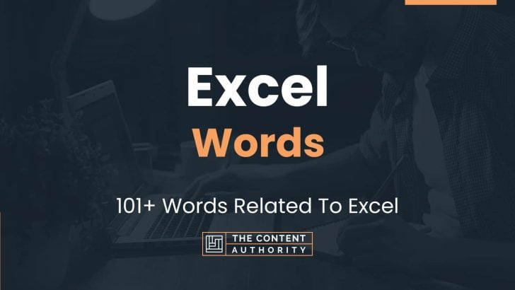 Excel Words - 101+ Words Related To Excel